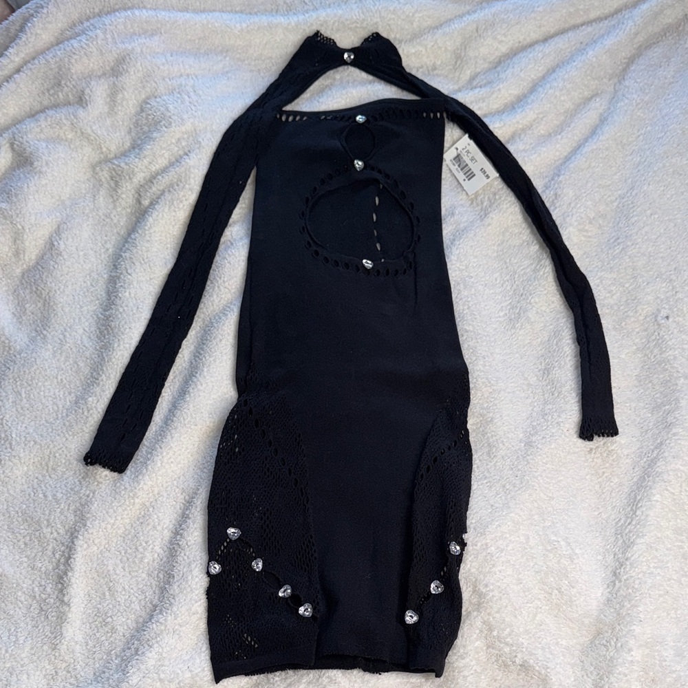 Black Cut-Out Dress
